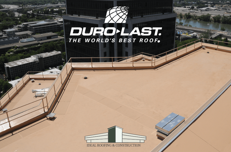 Duro-Last custom-fabricated roof installation on a commercial building